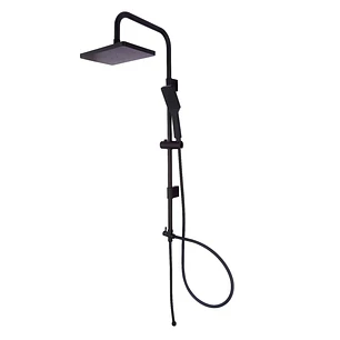 Columna Ducha Fas Negro Mate Cuadrado