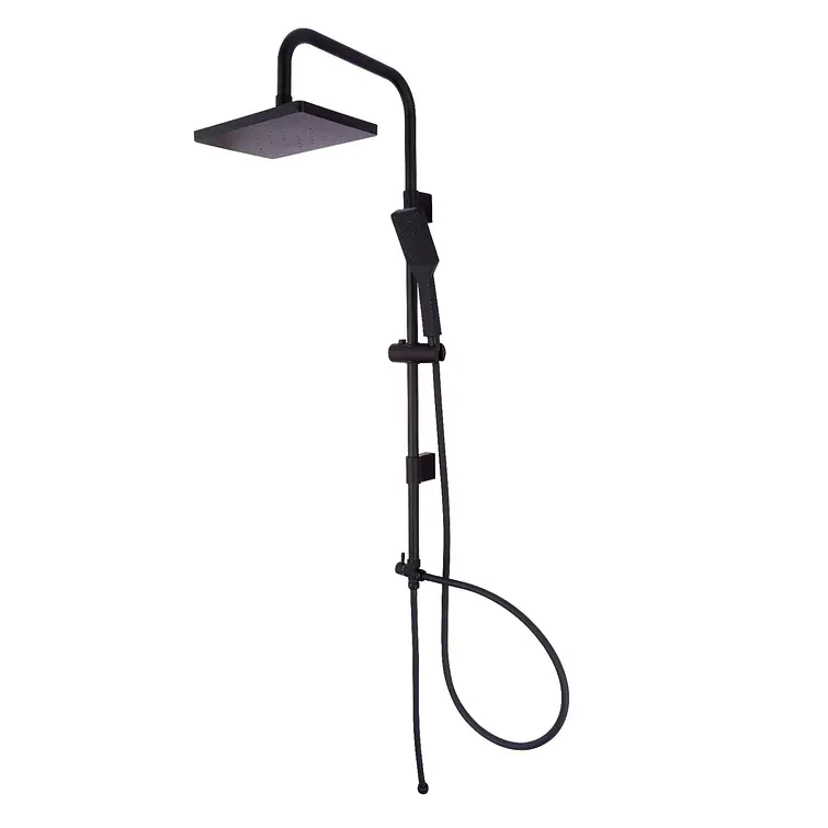 Columna Ducha Fas Negro Mate Cuadrado 1