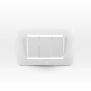Interruptor Triple 9/32 10A Bco 250V