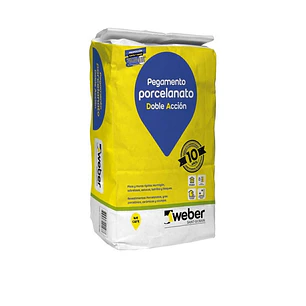 Adhesivo Weber Porcelanato D.A Polvo 25 Kg.