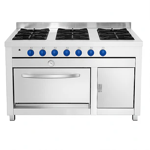 COCINA 6 PL HORNO 58X65 INOX VCG-6AI VENTUS