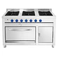 COCINA 6 PL HORNO 58X65 INOX VCG-6AI VENTUS - Miniatura 1