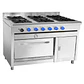 COCINA 6 PL HORNO 58X65 INOX VCG-6AI VENTUS - Miniatura 2
