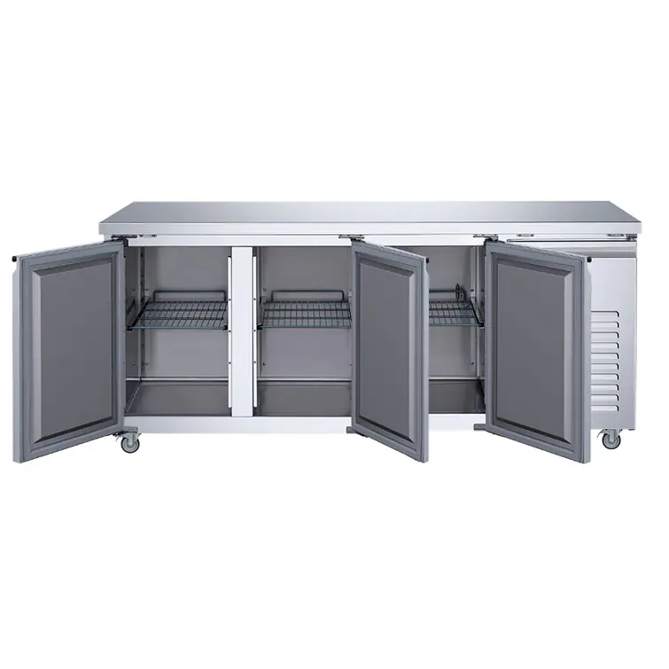 MESÓN REFRIGERADO 3 PTAS ACERO INOX. 480L VMR3PS-480 VENTUS 7