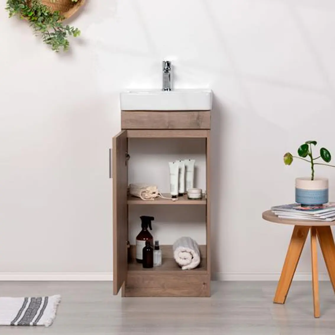 Kit Mueble Claire 40 Lenga + Cubierta Blanche 5