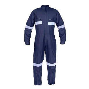 OVEROL POPLIN AZUL C/ CINTA REFLECT.