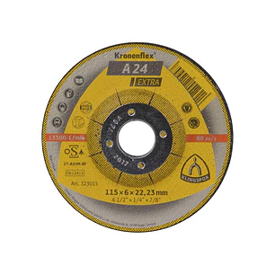 Disco Desbaste Metal 4.1/2 A24 Extra 115X6X22 (323015) Klingspor