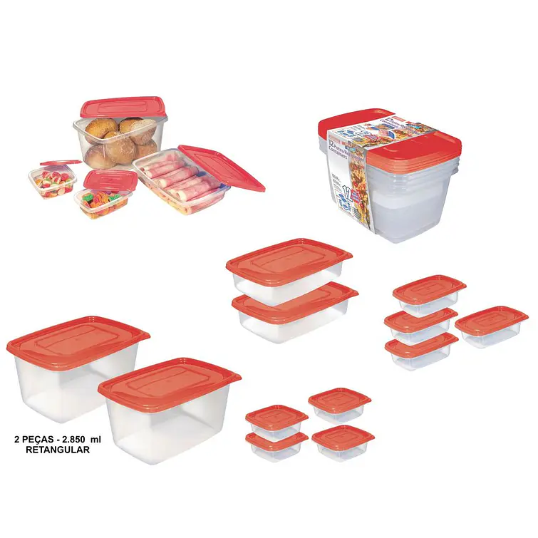 Set Recipiente 12Und Plastico 1