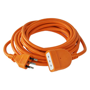 Alargador Simple 5 Mt 2P + T 10A Naranjo