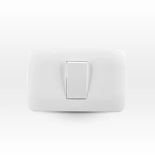 Interruptor Simple 9/12 10A 250V Blanco Armado