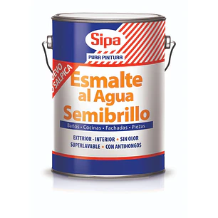 Esmalte Al Agua Sipa Gl. S/Brillo Blanco