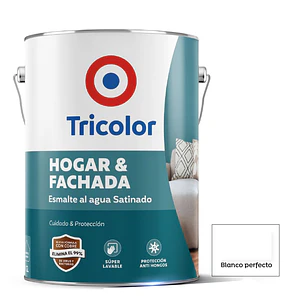 Esmalte Al Agua Hogar Y Fachada Blanco Perfecto Gl