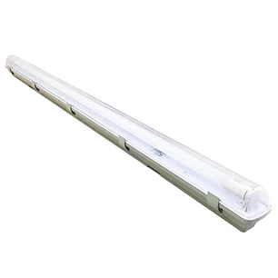 Equipo Estanco [10W] 600Lm/6500K X2 C/U C/Tubo Led Vidrio Bco G13