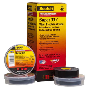 Cinta Elect.Scotch Super 33 Negra 3/4X20Mts. 3M (80-6112-0701-2)