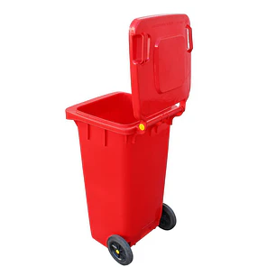 Contenedor Basura 120 Lts. Rojo