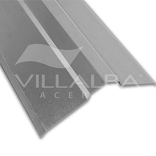 Caballete Zinc Galvanizado 0.35 X 408 X 3000Mm. 3.5 Kg