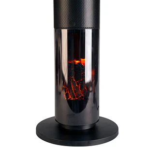 Chimenea Electrica Oscilante De 2000W Con Control Remoto