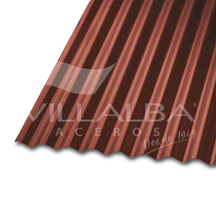 Plancha Zinc Std P.P Terracota 3.0X0.85X0.35Mm