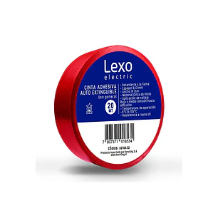 Cinta Elect. Pvc Roja 19Mm 20Mts.