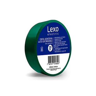 Cinta Elect. Pvc Verde 19Mm., 20Mts.
