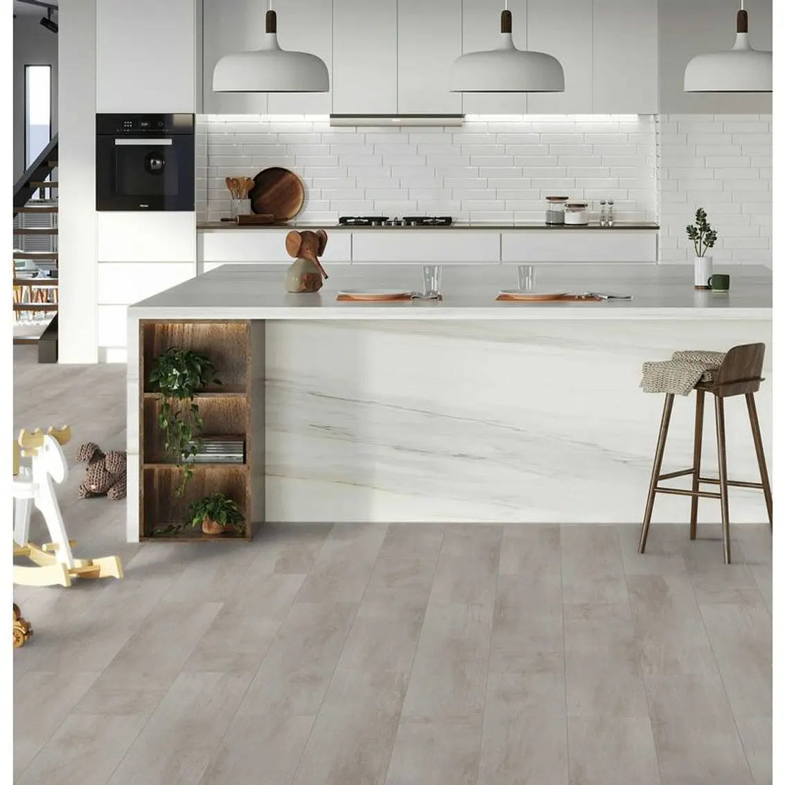 Porcelanato Bs Graiman 19X120 Oakland Grey Rec [1.61M2 X Cj] 2
