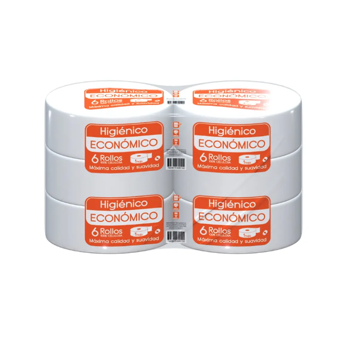 Papel Higienico Jumbo 1 X 6 Unid 300Mts H/S 1