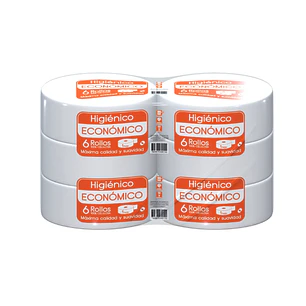 Papel Higienico Jumbo 1 X 6 Unid 300Mts H/S