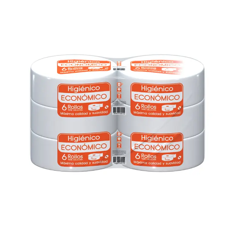 Papel Higienico Jumbo 1 X 6 Unid 300Mts H/S 1