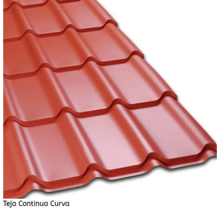Teja Continua Ap. 0,4Mm. Terracota 1,110 X 3,66Mt. Cintac 1