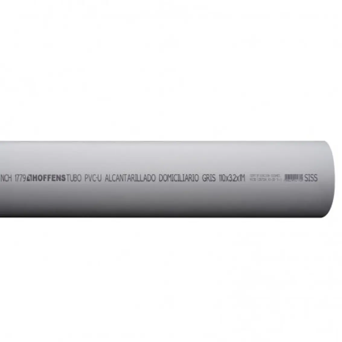 Tubo Pvc-U Sanit. Gris 110Mm. 6 Mt 3