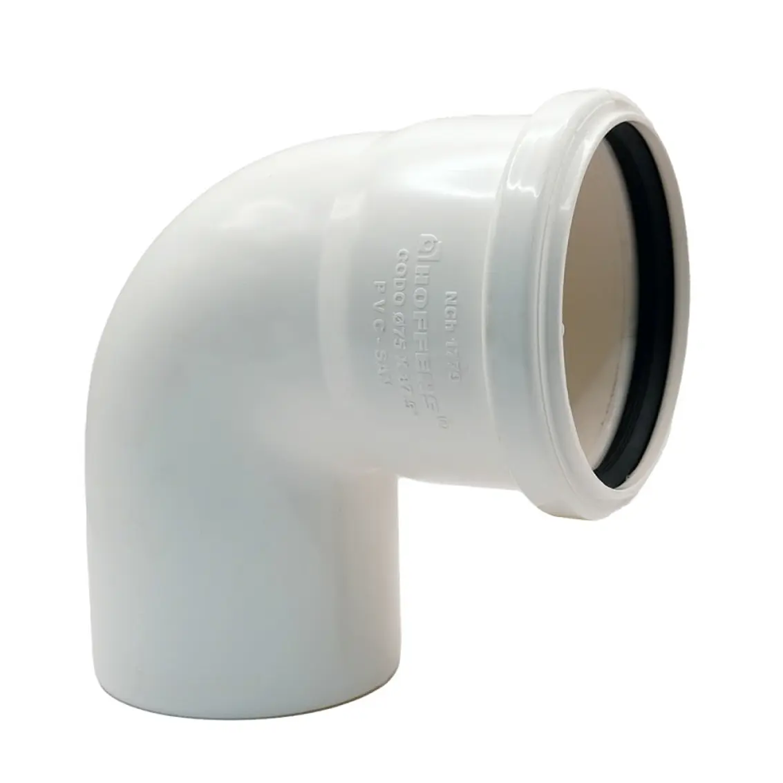 Codo Pvc Blanco Sanit 40Mm 90° 1