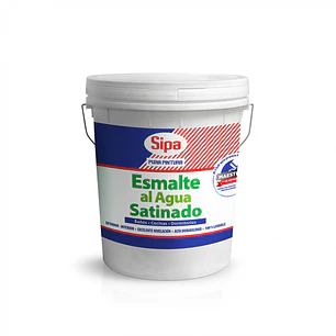 Esmalte Al Agua Sipa Satinado B/ I/N  4Gl