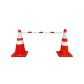 Barra Cono Union Expandible 240Cm Blanco/Rojo - Miniatura 1