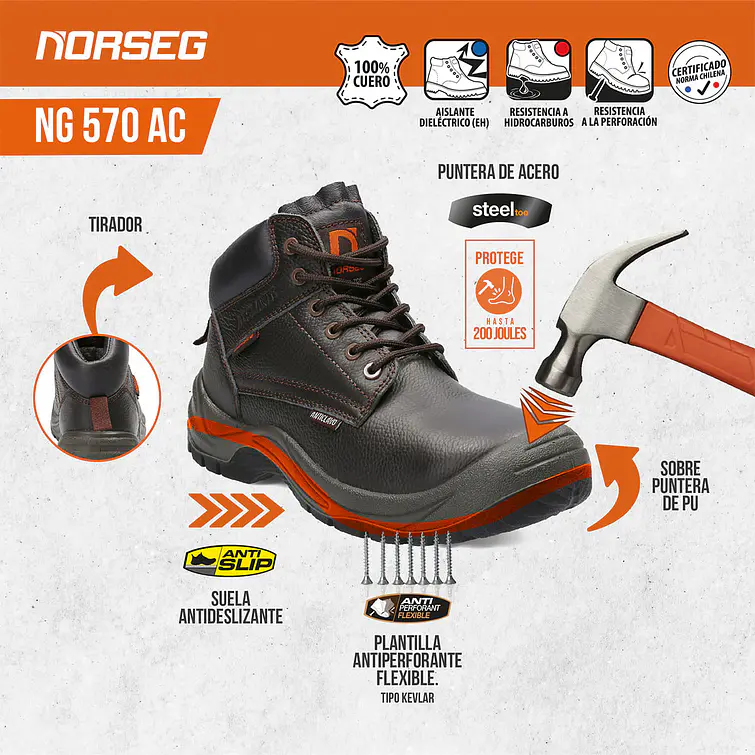 Botin Seg. Norseg Ng-570 N° 43 9