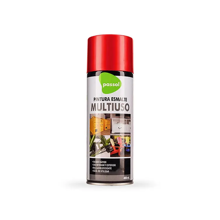 Esmalte Spray Passol Rojo Vivo S/R 400 Ml 1