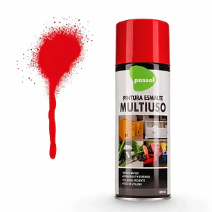 Esmalte Spray Passol Rojo Vivo S/R 400 Ml