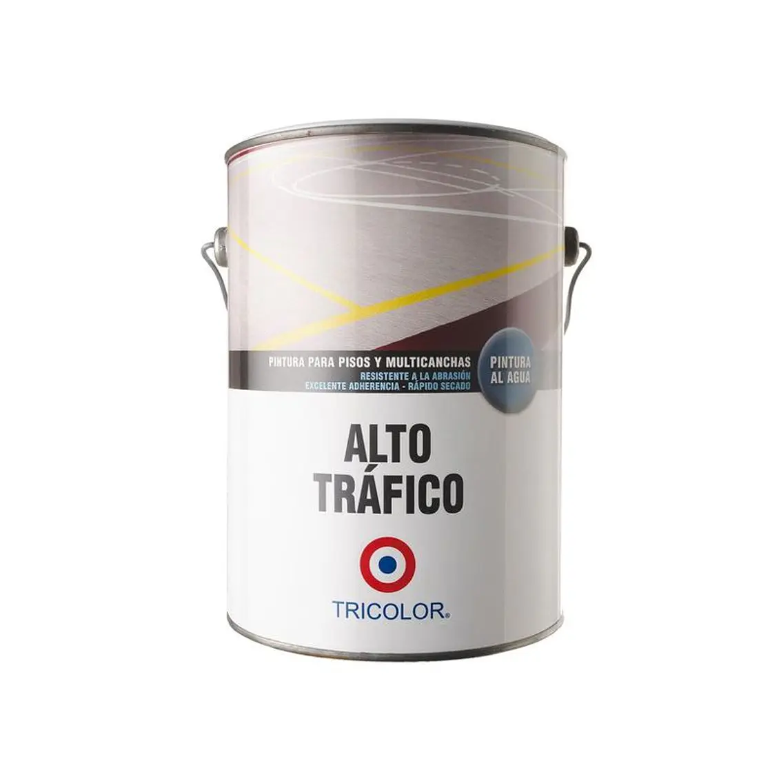 Pintura Tric. Alto Trafico Al Agua Gris Gl. 1