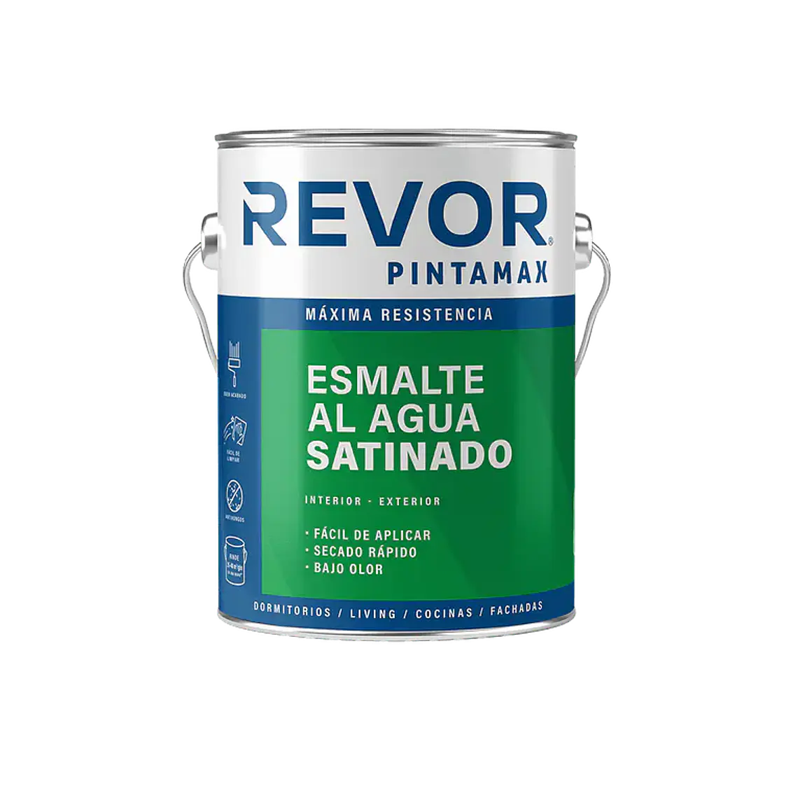 Esmalte Al Agua Satin Gl. B/C Pintamax Revor 1
