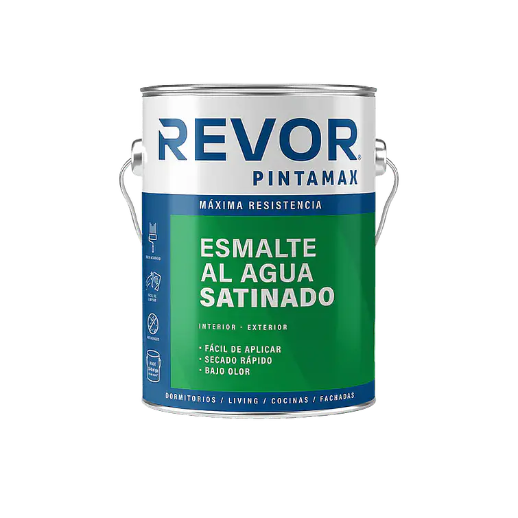 Esmalte Al Agua Satin Gl. B/C Pintamax Revor 1