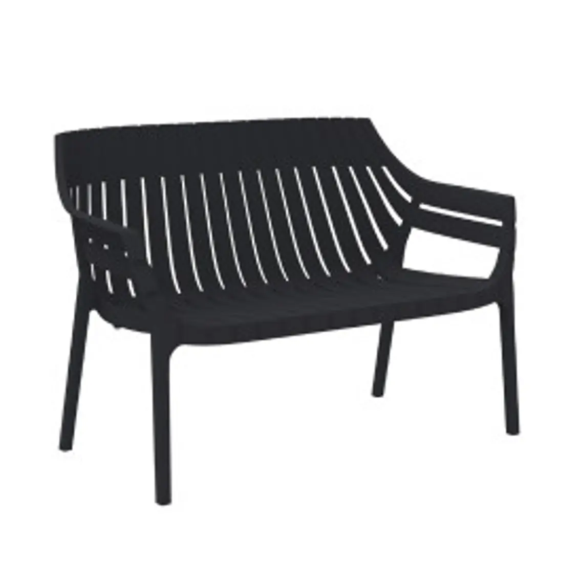 Juego De Terraza Malaga Negro 4