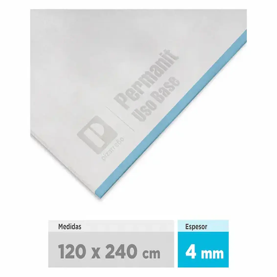Permanit 1.20 X 2.40 X 4Mm. Pizarreño [17,2 Kg] 1