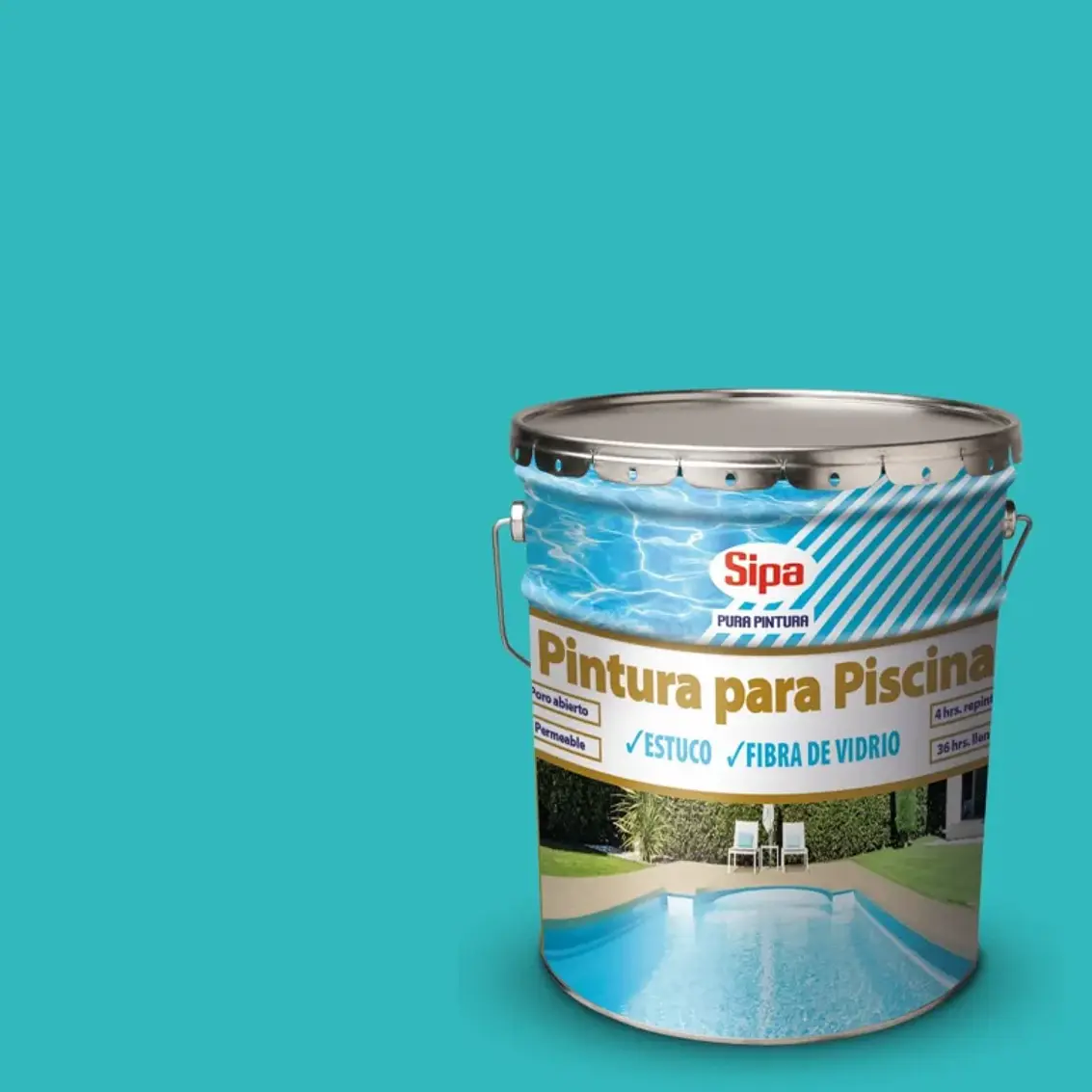 Pintura Piscina Celeste Sipa Tineta 1