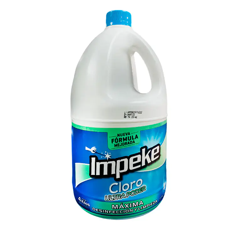 Cloro 4 Lt Concentrado Forte 5% Impeke 1