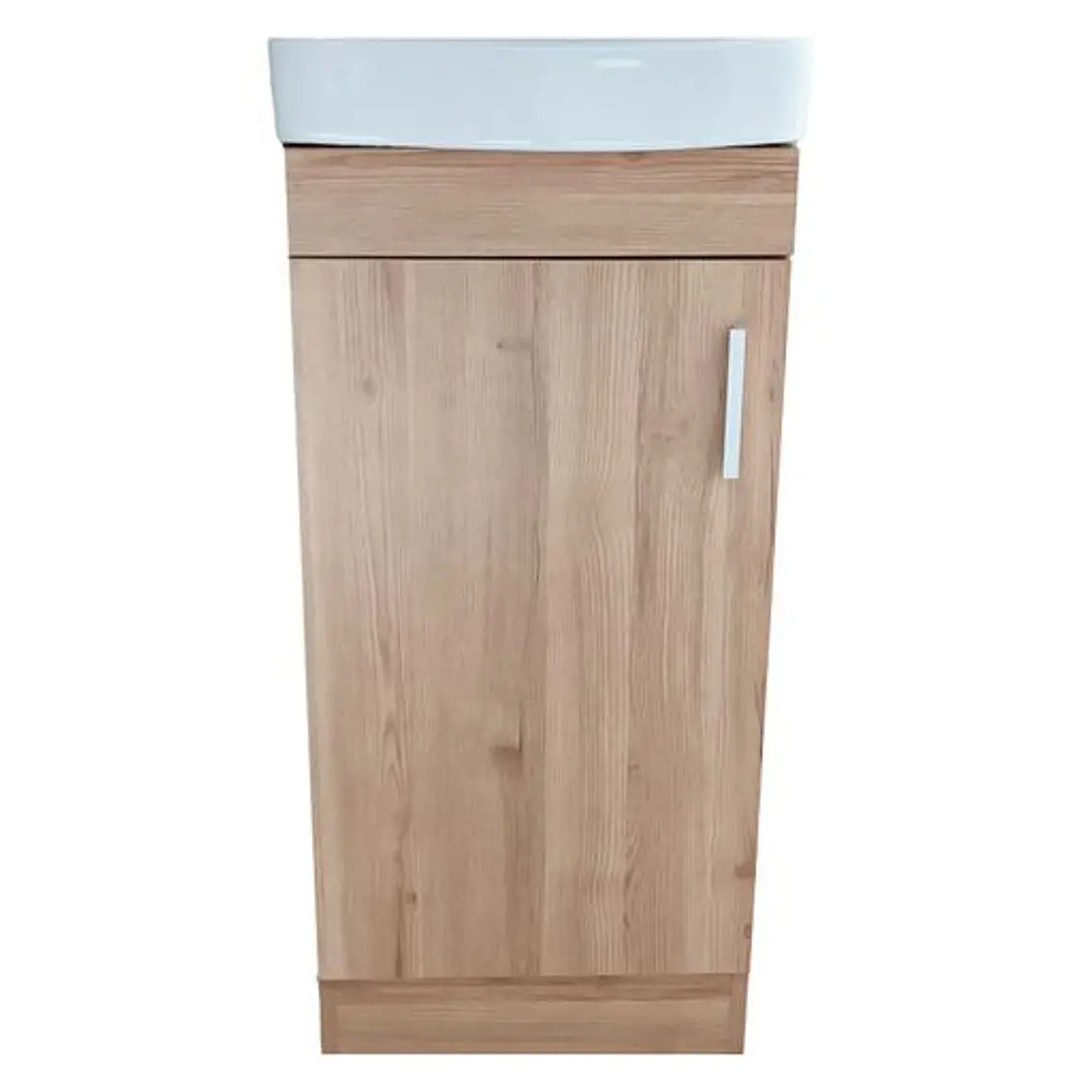 Kit Mueble Claire 40 Rustico + Cubierta Blanche 1