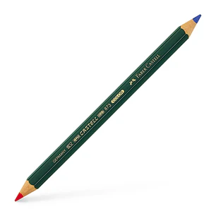 Lapiz Bicolor Faber Castell Azul-Rojo Construccion
