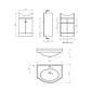 Kit Mueble Marie 50 Blanco + Cubierta Blanche 50X80 - Miniatura 5