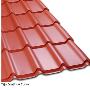 Teja Continua Ap. 0,4Mm. Terracota 1,110 X 3,66Mt. Cintac