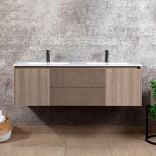 Kit Mueble Sophie 120X46 Color Lenga + Cubierta