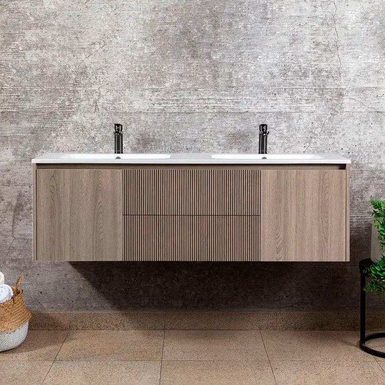 Kit Mueble Sophie 120X46 Color Lenga + Cubierta 1