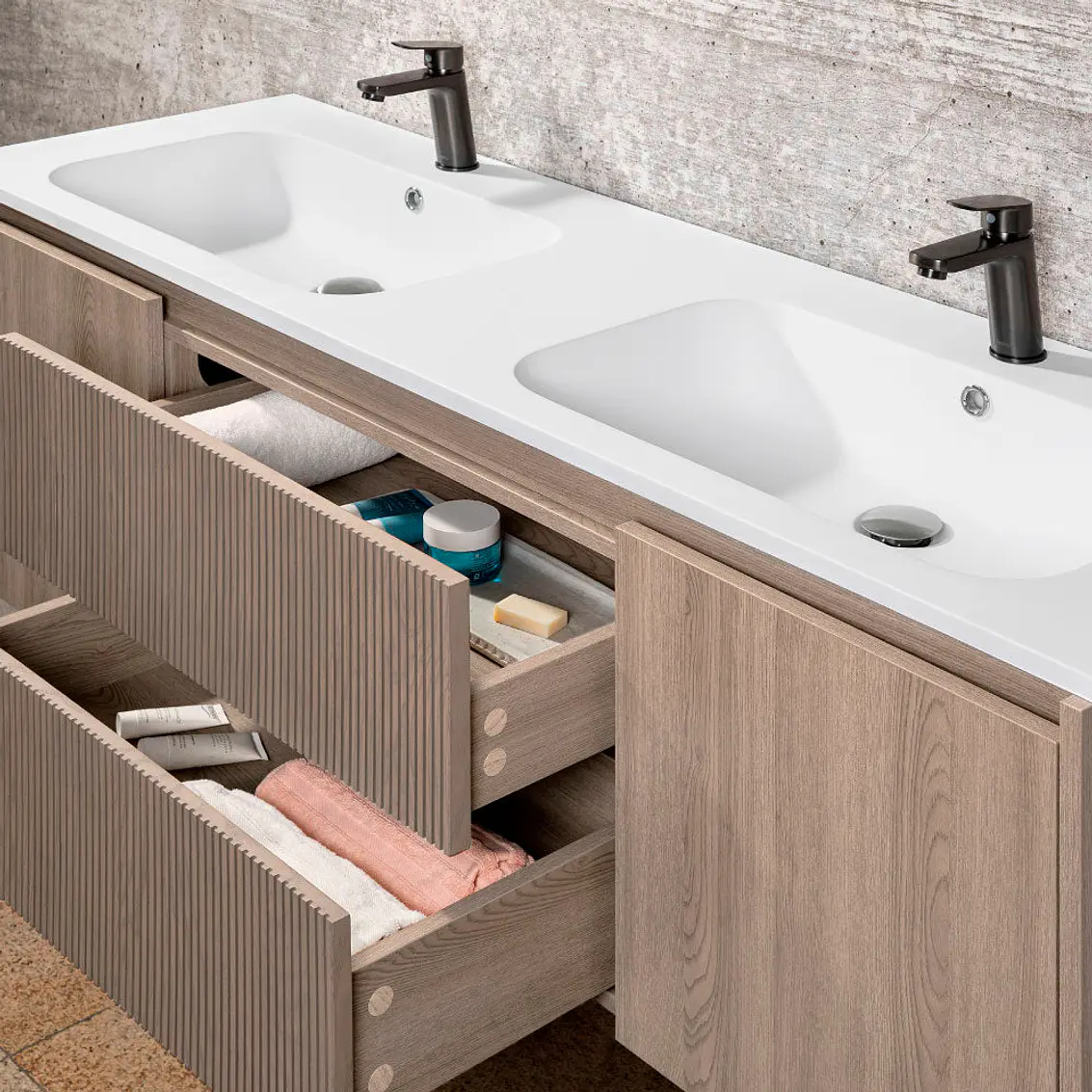 Kit Mueble Sophie 120X46 Color Lenga + Cubierta 3